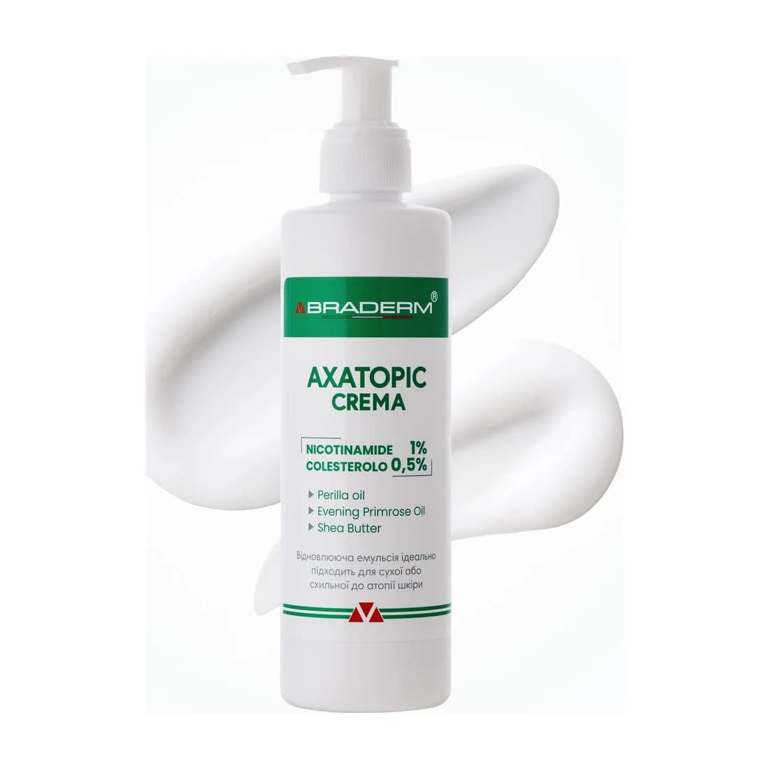 Axatopic · зволожуюча емульсія з керамідами