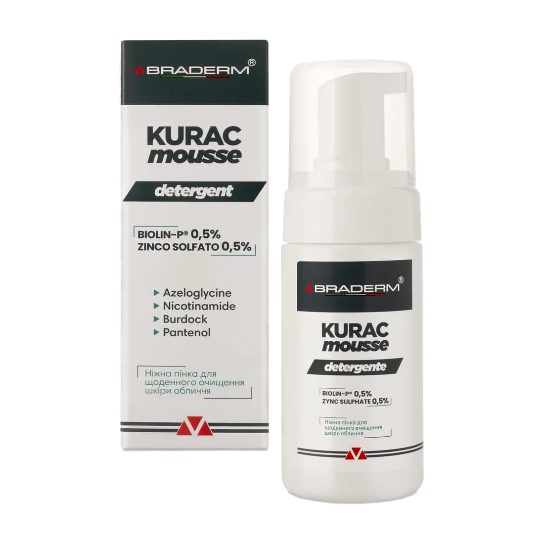 Kurac mousse · пінка для вмивання