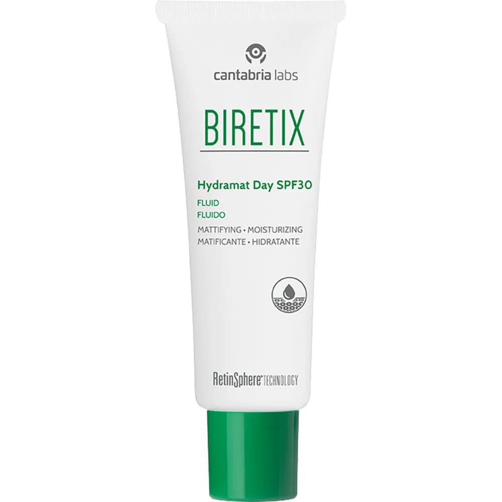 BIRETIX Hydramat Day SPF30 · Матуючий зволожуючий флюїд з SPF 30