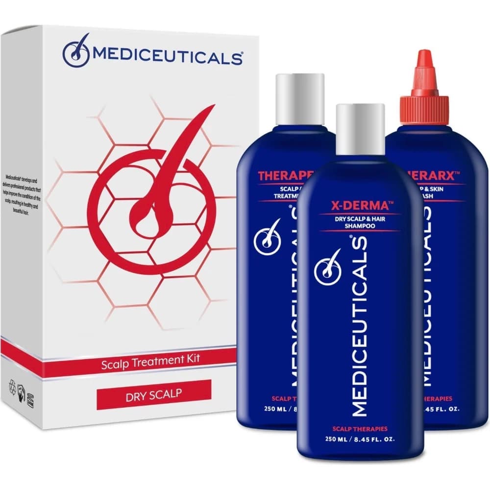 Набір для сухої шкіри голови (Шампунь X-Derma, Кондиціонер Therapeutic, Догляд TheraRX)