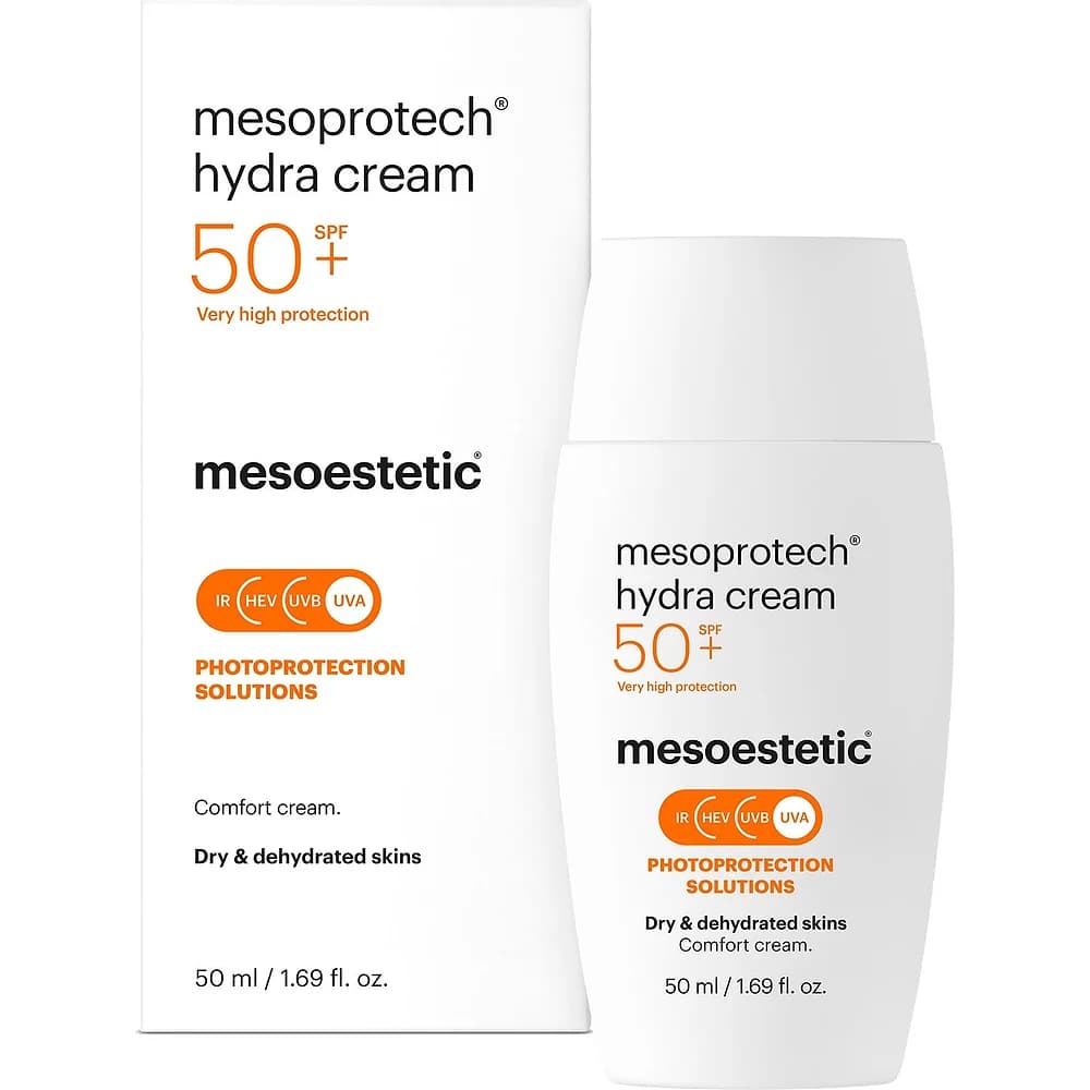 Mesoprotech Hydra Cream · Зволожуючий сонцезахисний крем для сухої та обезводненої шкіри SPF50