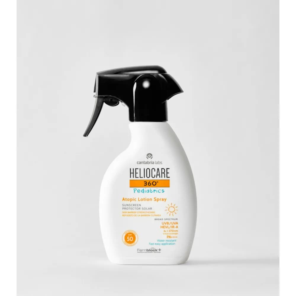 HELIOCARE 360º Pediatrics Atopic Lotion Spray SPF50 · Дитячий сонцезахисний спрей SPF 50 для атопічної шкіри