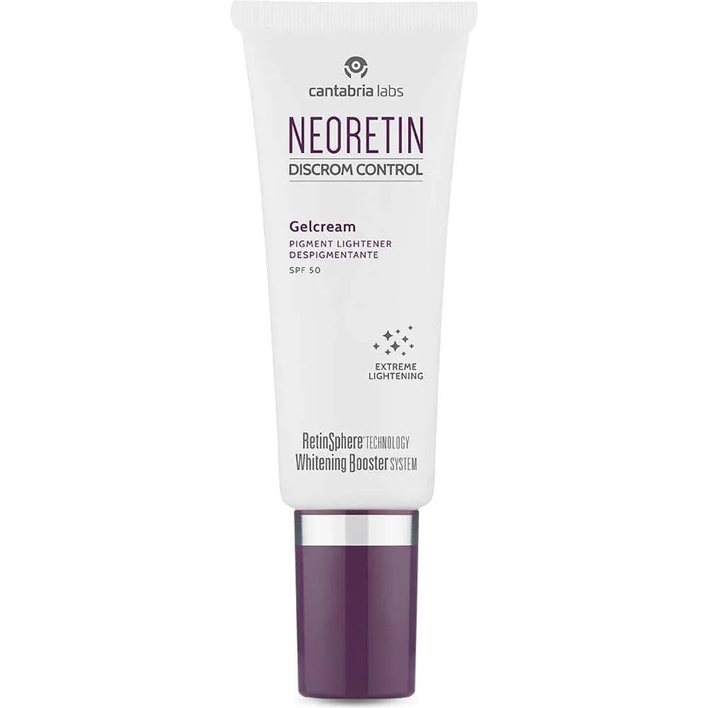 NEORETIN Discrom Control Gelcream SPF 50 · Освітлюючий гель-крем SPF 50 для шкіри з пігментацією