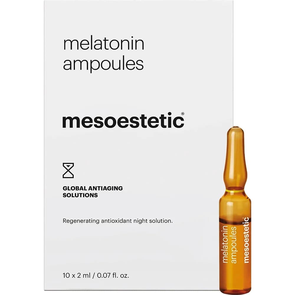 Melatonin Ampoules · Мелатонін — нічний освітлюючий догляд